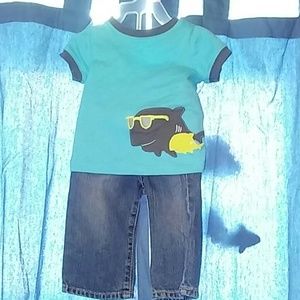 NWOT Established 1989 Boys 👖  6-9 mos &Shirt